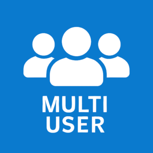 Multi-user access view in Roland DG Connect enabling team collaboration and shared printer management.