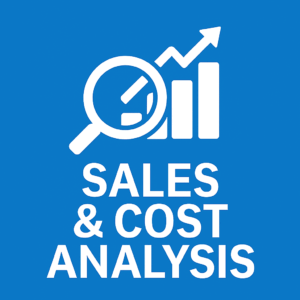 Roland DG Connect dashboard showing printer sales performance and cost analysis.