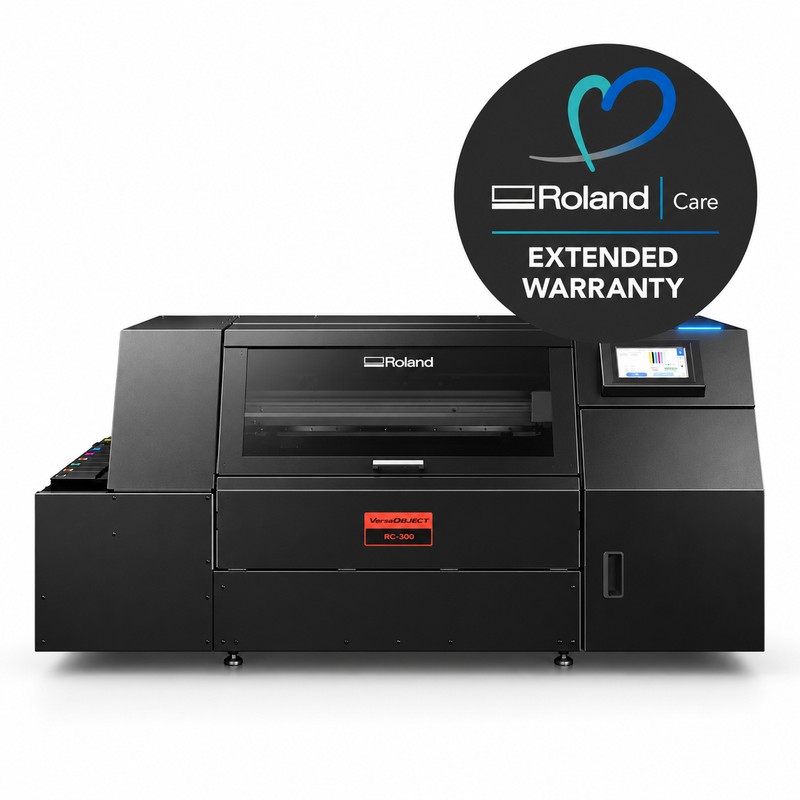 Roland VersaObject RC-300 printer with RolandCare Extended Warranty